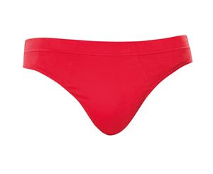 Asquith & Fox Mens Cotton Slip Briefs/Underwear (Pack Of 3) (Red) - RW4911