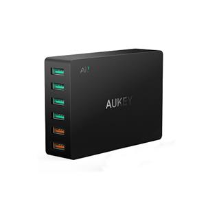 Aukey 6 Port QC3.0 USB Port Wall Charger Quick Charging Station Power Adapter