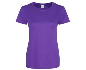 Awdis Just Cool Womens/Ladies Girlie Smooth T-Shirt (Purple) - PC2963