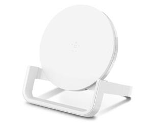 BELKIN QI BOOST UP WIRELESS 10W CHARGING STAND FOR IPHONE/SAMSUNG/LG/SONY - WHITE