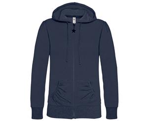 B&C Wonder Women Full Zip Hooded Sweatshirt / Hoodie (Navy Blue) - BC2014