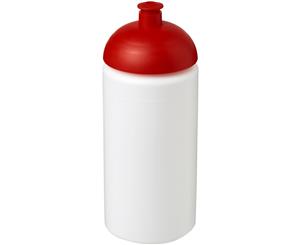 Baseline Plus 500Ml Dome Lid Sport Bottle With Grip (White/Red) - PF2819