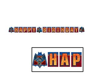 Batman Heroes and Villains Happy Birthday Banner