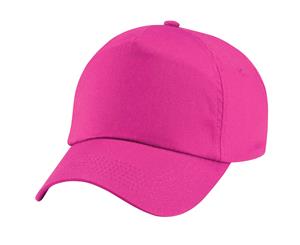 Beechfield Plain Unisex Junior Original 5 Panel Baseball Cap (Fuchsia) - PC2109