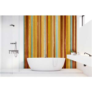 Bellessi 300 x 1200 x 4mm Motiv Polymer Bathroom Panel - Allsorts Yellow