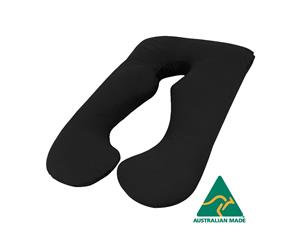 Black Color Aus Made Maternity Pregnancy Nursing Sleeping Body Pillow