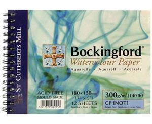 Bockingford 300gsm Spiral Watercolour Pad14" x 10" (360 x 260mm) NOT
