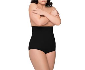 Body Wrap Fuller Figure Black Hi Waist Brief B55811