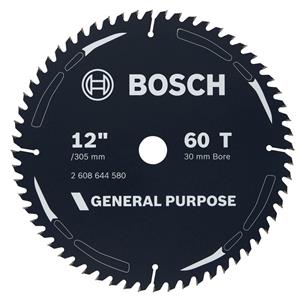 Bosch 305mm 60T TCT Circular Saw Blade for Wood Cutting - GENERAL PURPOSE