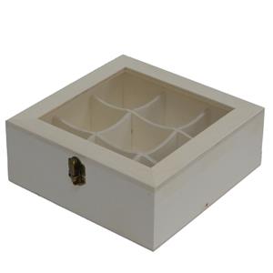 Boyle Craft Wooden Box With 9 Dividers