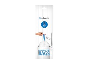 Brabantia Bin Liner 20 Litre 20 Bags White