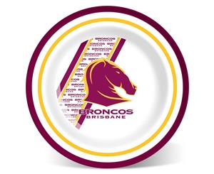 Brisbane Broncos NRL Melamine 25cm Round Dinner Plate