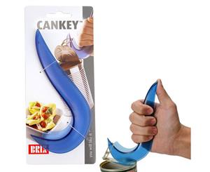 Brix Cankey Kitchen Easy Ring Pull Plastic Can Tin Opener Lid Remover Frost Blue