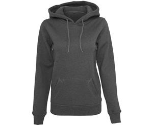 Build Your Brand Womens Heavy Hoody/Sweatshirt (Charcoal) - RW7093