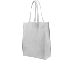 Bullet Conessa Mid-Size Laminated Shopper Tote (White) - PF1495