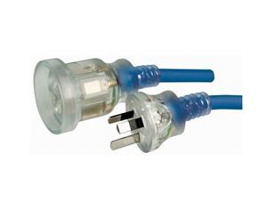 CABAC Industrial Duty Extension Lead 15A Lead 15A Clear Plug and Socket 15m ELID15A15