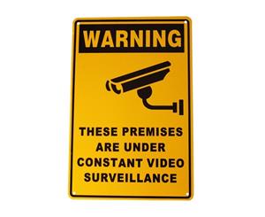 CCTV video surveillance security sign - 300 x 200mm - warning sign