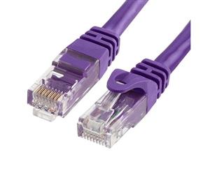 Cabac 5m CAT6 RJ45 LAN Ethernet Network Snagless/Moulded Purple Patch Lead