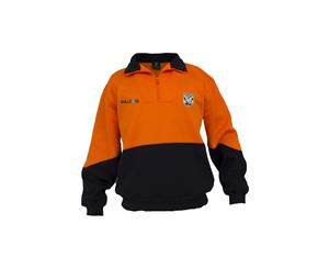 Canterbury Bulldogs NRL HI VIS Work Jumper ORANGE NAVY