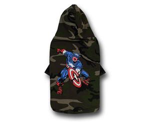 Captain America Camo Dog Hoodie