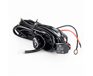 Car LED Lights Wiring Relay Kit 12V 40A