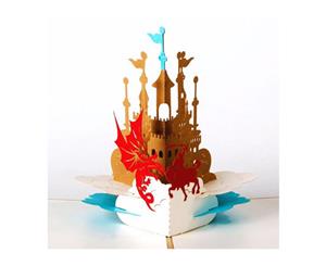 Castle 3D Pop up Greeting Card