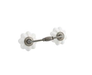 Cgb Giftware Twin White Drawer Handle (White) - CB1480