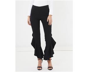 Chancery Women's Millie Frill Trouser. - Black