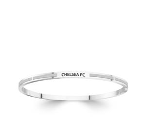 Chelsea FC Bangle Bracelet For Women In Sterling Silver Design by BIXLER - Sterling Silver