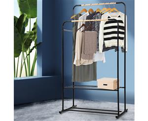 Clothes Rack Garment Display Hanging Stand Closet Storage Coat Hanger Shelf Holder Rail Wardrobe Organiser Portable Airer Dryer
