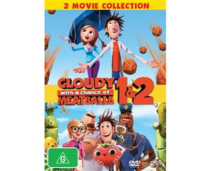 Cloudy With a Chance of Meatballs 1 and 2 DVD Region 4