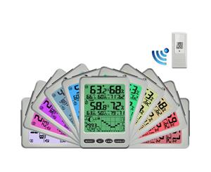 Color Changing Wireless Weather Station with Thermometer Humidity Barometer