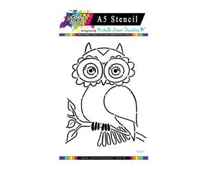 Colour Blast - Flight of Fantasy Stencil Collection - Owl A5