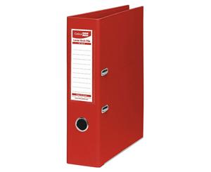 ColourHide A4 75mm 375 Sheets Lever Arch File Folder/Binder Office Organiser Red
