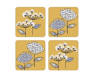 Cooksmart Retro Meadow Pack of 4 Coasters