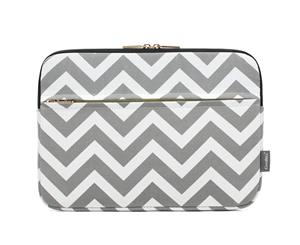 CoolBELL Unisex 15.6 Inch Laptop Sleeve Bag-Grey wave