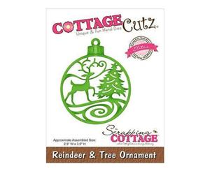 Cottagecutz Elites Die Reindeer & Tree Ornament 2.9 Inch X3.5 Inch