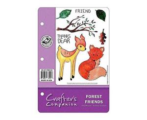 Crafter's Companion Ezmount Cling Set 5.5 Inch X8.5 Inch Forest Friend