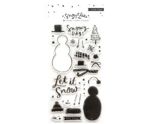 Crate Paper Snowflake Collection - Clear Acrylic Stamps