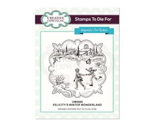 Creative Expressions - Felicity's Winter Wonderland Pre Cut Stamp