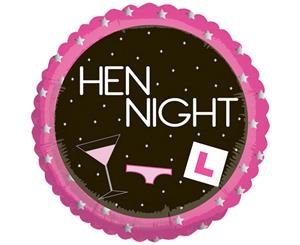 Creative Party 18 Inch Hen Night Foil Balloon (Pink/Black) - SG4755