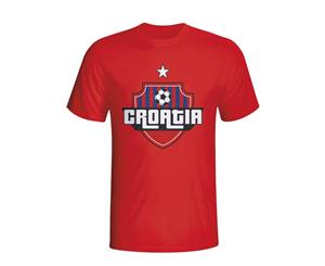 Croatia Country Logo T-shirt (red)