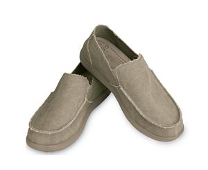 Crocs Men's Santa Cruz Slip-On Shoes Loafers - Khaki