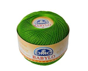 DMC Babylo 10 Crochet Cotton 50g Ball 906 Parrot Green