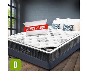 DOUBLE Mattress Size Bed Euro Top 9 Zone Pocket Spring 34cm Foam Latex