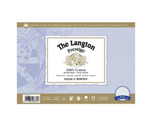 Daler Rowney Langton Prestige Block Rough 177 x 254mm (7&quotx10") 300gsm 12 sheets