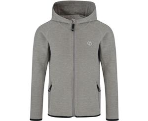 Dare 2b Girls Enlist Full Zip Hooded Outdoor Fleece Jacket - Ash Grey