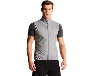 Dare 2b Mens Fired Up II Windshell Light Water Repellent Vest Jacket - Mid Grey