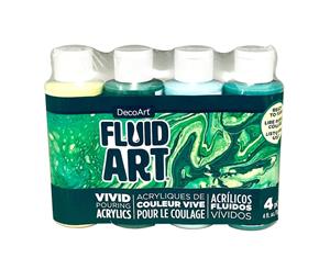 Deco Art - FluidArt Paint Pouring Value Pack 4 pack - Jungle