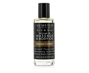 Demeter Russian Leather Massage & Body Oil 60ml/2oz